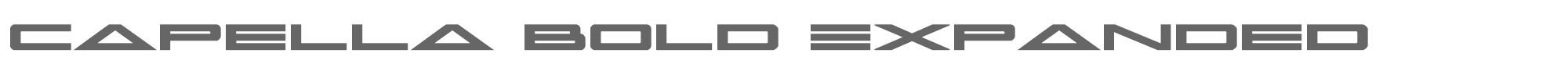 Capella capellaboldexpand.ttf font preview