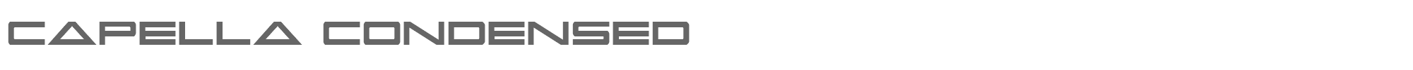 Capella capellacond.ttf font preview