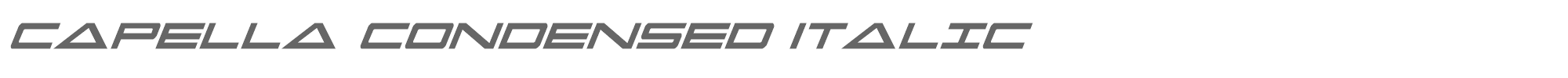 Capella capellacondital.ttf font preview