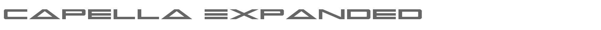 Capella capellaexpand.ttf font preview