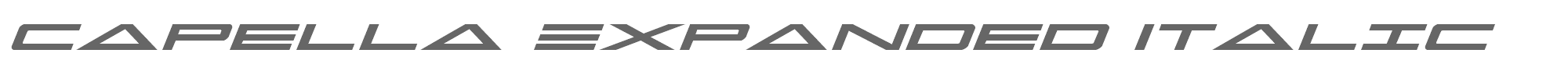 Capella capellaexpandital.ttf font preview