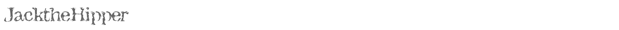 Sample characters Jack the Hipper Font