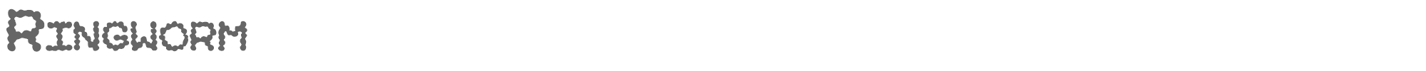 Sample characters Ringworm Font