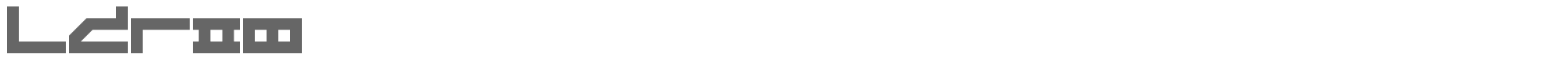 Sample characters LDR#8 Font