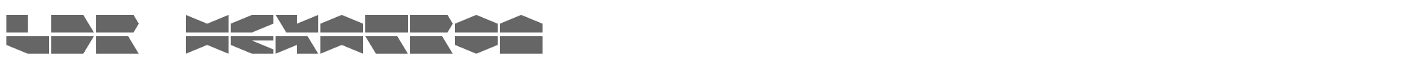 LDR Hexatron ldr_hexatron.ttf font preview