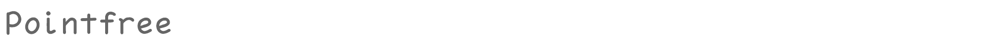 Sample characters Pointfree Font