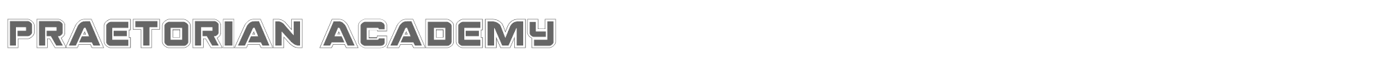 Praetorian praetorianacad.ttf font preview