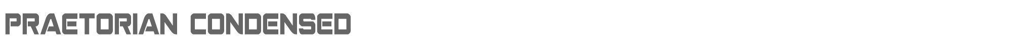 Praetorian praetoriancond.ttf font preview