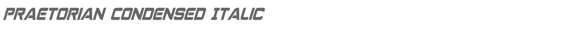 Praetorian praetoriancondital.ttf font preview