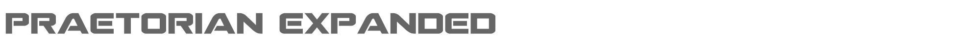 Praetorian praetorianexpand.ttf font preview
