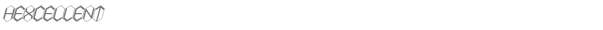 Hexcellent HEXCELLENT.ttf font preview