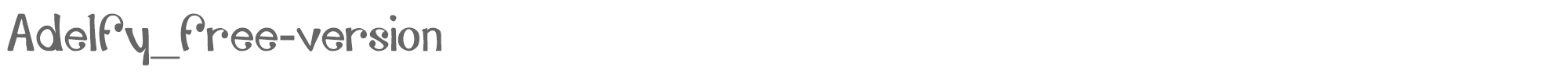 Adelfy Adelfy_free-version.ttf font preview