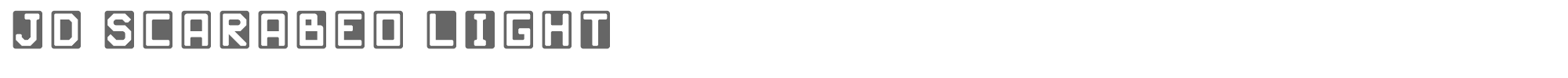 JD Scarabeo jd_scarabeo_light.ttf font preview