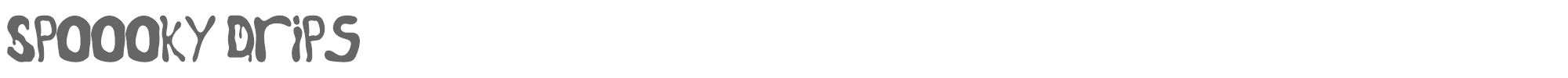 Spoooky Drips SpoookyDrips-Regular.otf font preview