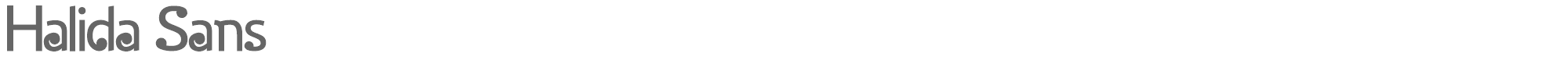 Halida Sans halida_sans.otf font preview