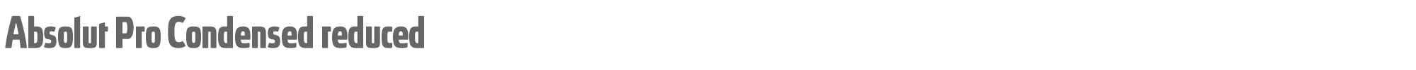 Sample characters Absolut Pro Font