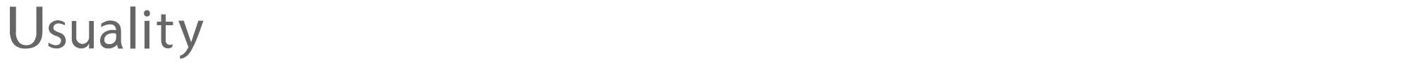 Usuality usuality.ttf font preview