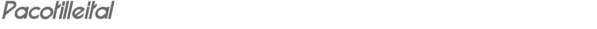 Pacotille PACOTILL-ital-bold.TTF font preview