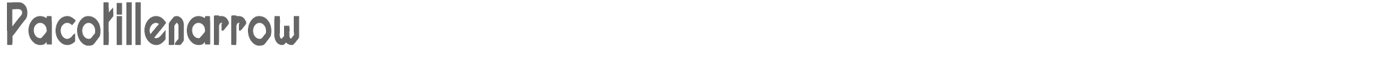 Pacotille PACOTILL-narrow-bod.TTF font preview