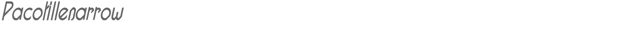 Pacotille PACOTILL-narrow-reguar-ital.TTF font preview
