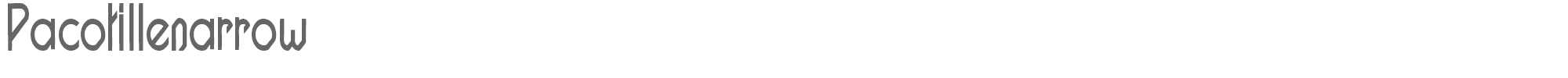 Pacotille PACOTILL-narrow-regular.TTF font preview
