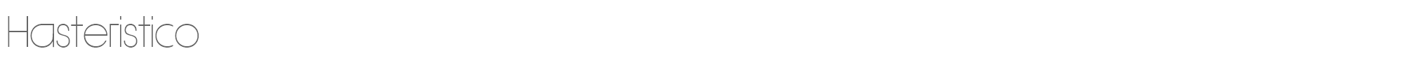 Sample characters Hasteristico Font