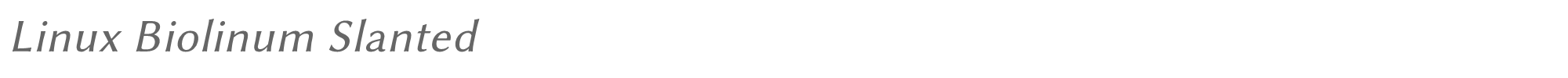 Linux Biolinum LinBiolinum_aRL.ttf font preview