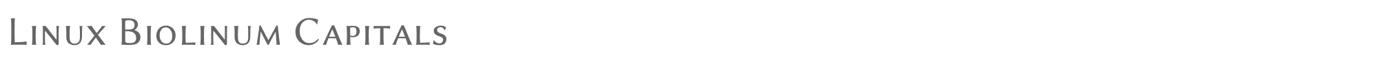 Linux Biolinum LinBiolinum_aS.ttf font preview