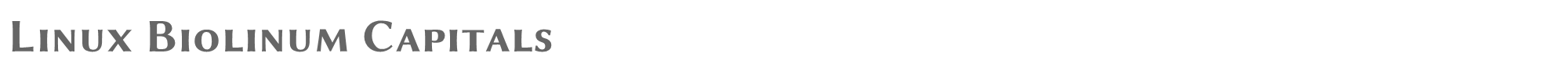 Linux Biolinum LinBiolinum_aSB.ttf font preview