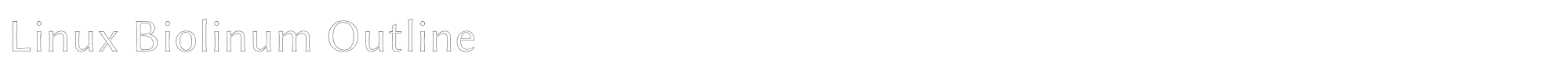 Linux Biolinum LinBiolinum_aU.ttf font preview