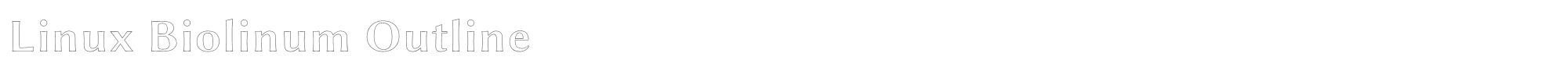 Linux Biolinum LinBiolinum_aUB.ttf font preview