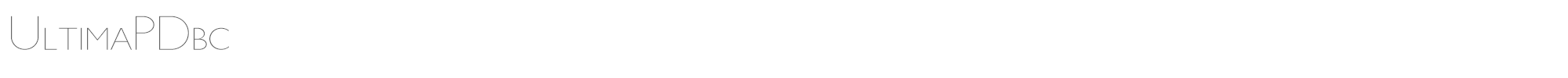 Ultima UltimaPDbc-UltraLightSmallC.ttf font preview