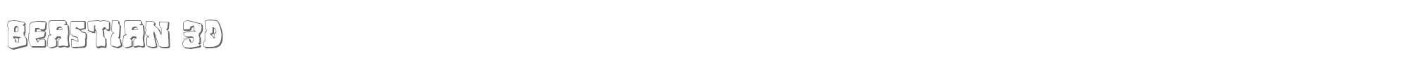 Beastian beastian3d.ttf font preview
