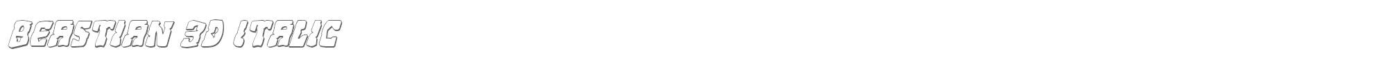Beastian beastian3dital.ttf font preview