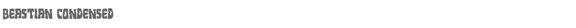 Beastian beastiancond.ttf font preview
