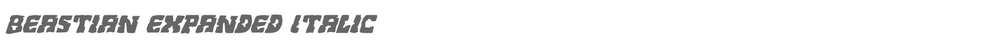 Beastian beastianexpandital.ttf font preview