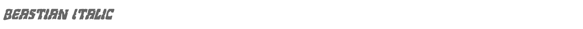 Beastian beastianital.ttf font preview
