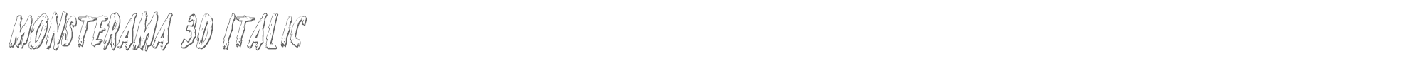 Monsterama monsterama3dital.ttf font preview