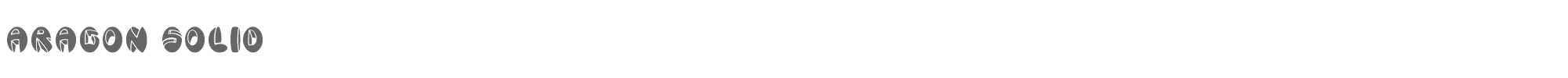 Aragon aragon_solid.ttf font preview