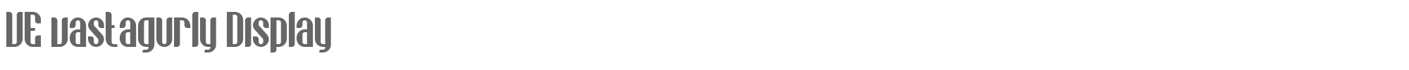 VE Vastagurly Display SA_0294_vastagurly_display.ttf font preview
