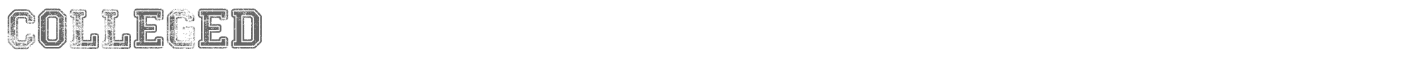 Sample characters Colleged Font