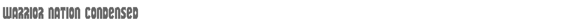 Warrior Nation warnationcond.ttf font preview
