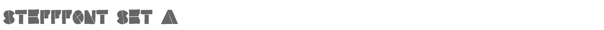 Stefffont StefffontSetA.otf font preview