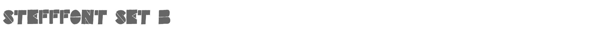 Stefffont StefffontSetB.otf font preview