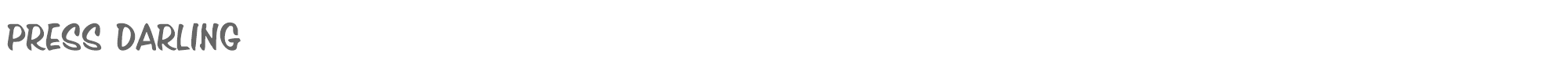 Press Darling pressdarling.ttf font preview