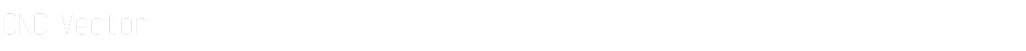 CNC Vector cnc_v.ttf font preview