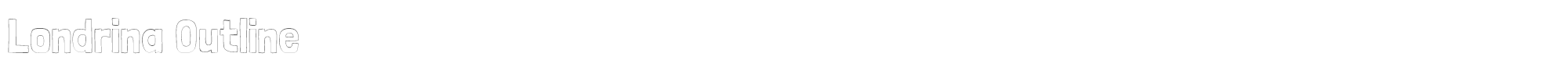 Sample characters Londrina Font