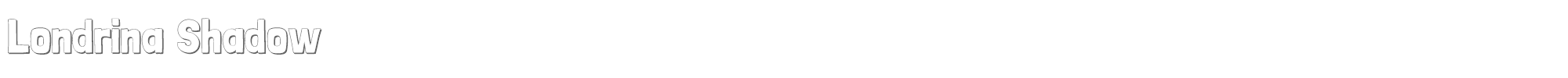 Londrina LondrinaShadow-Regular.otf font preview