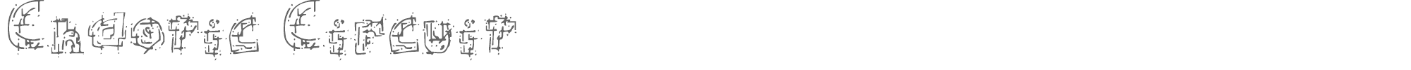 Sample characters Chaotic Circuit Font
