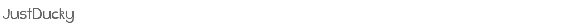 Sample characters Just Ducky Font